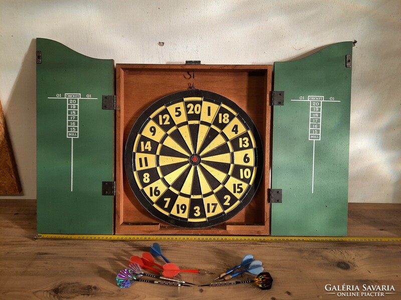 Innergames kings head dart s cabinet, cabinet (English) and double sided board