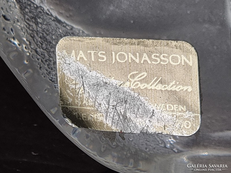 Mats Jonasson Swedish Design Signature Collection ólomkristály szobra,amely egy rókát ábrázol