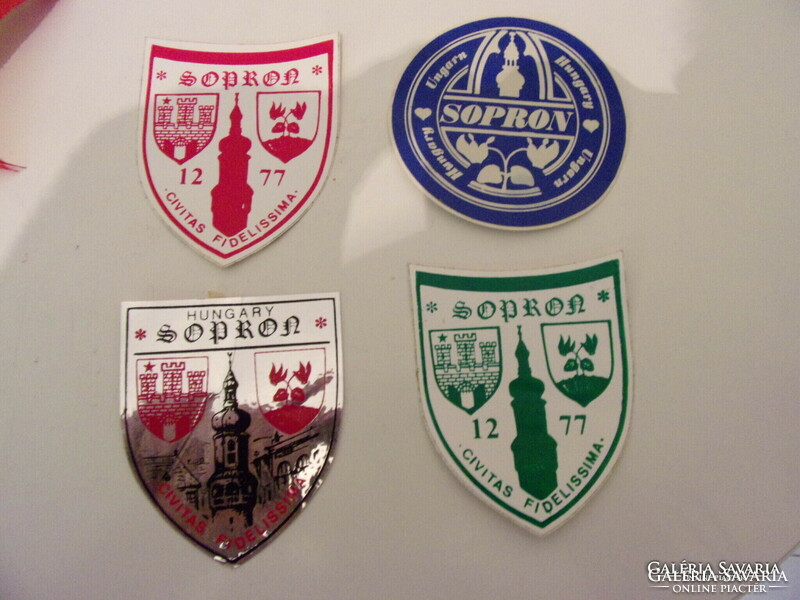Sopron advertising flag and stickers