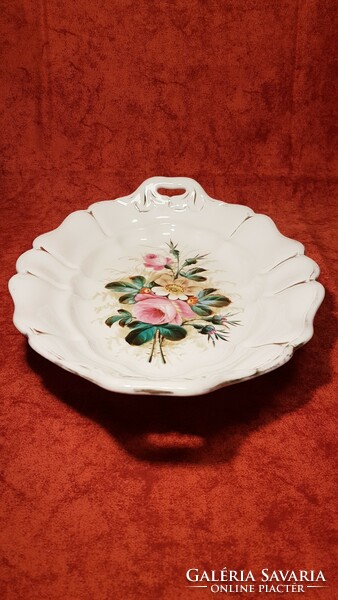 From HUF 1! Old, beautiful flower bouquet painting, porcelain bowl with unknown mark