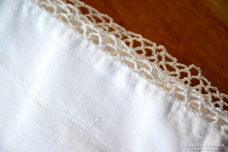 Antique old damask lace pillowcase pair price/pair linen pillowcase 86 x 70