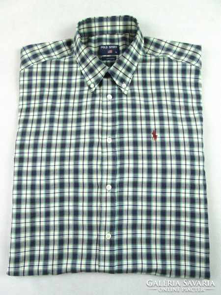 Original Ralph Lauren Sport (XL) Plaid Short Sleeve Men's Light Shirt