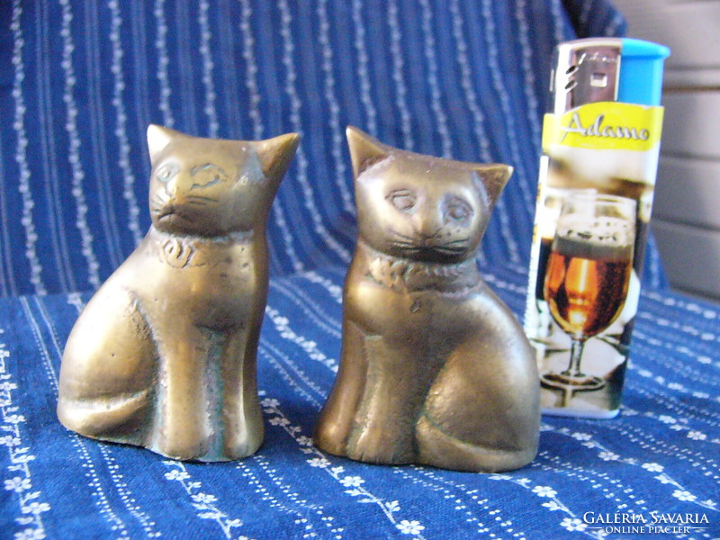 Réz miniatűr macska pár