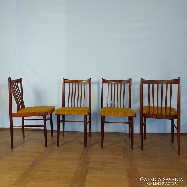 4 pcs tatra nabytok retro dining chairs mid-century chairs