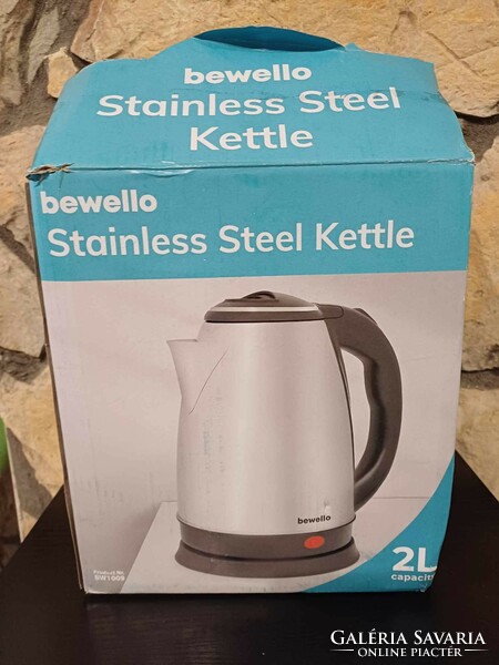 Large steel electric kettle 2l