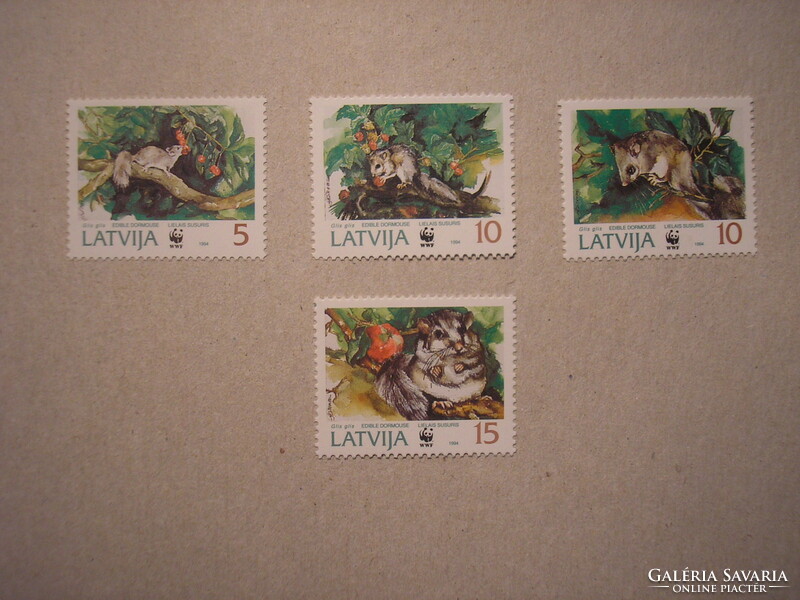 Latvia - fauna, wwf, small mammals 1994