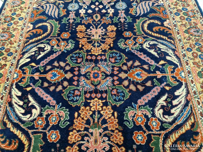 Tabriz motif 130x190 cm hand-knotted woolen Persian rug z45