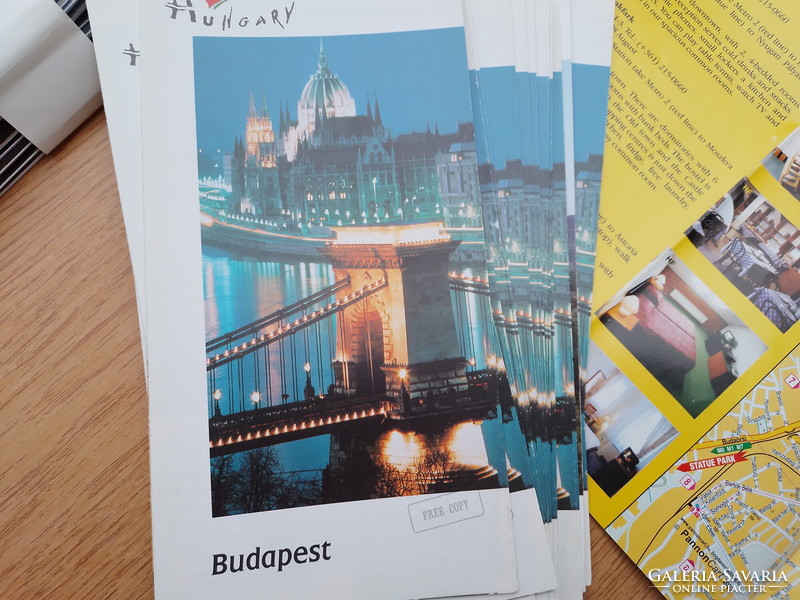 39 Pcs. Danube bend, Budapest information booklet, map (1 kg.)