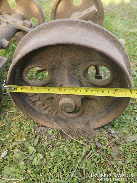 Cast iron railway wheel (mining railway, clevis)