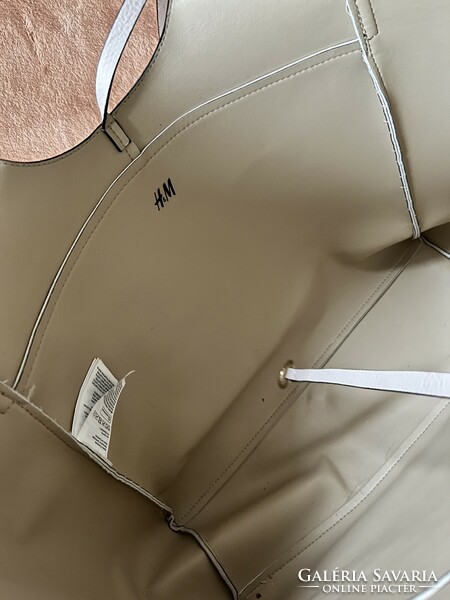 H&m large beige shoulder bag