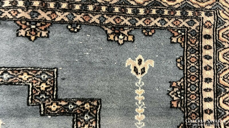 3598 Szignózott Pakisztáni Türkmén kézi gyapjú perzsa szőnyeg 140X190CM ingyen futár