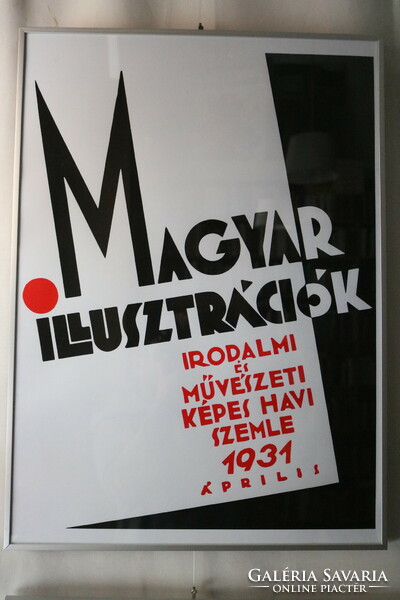 Magyar illusztrációk - bauhaus-stílusú szitanyomat plakát