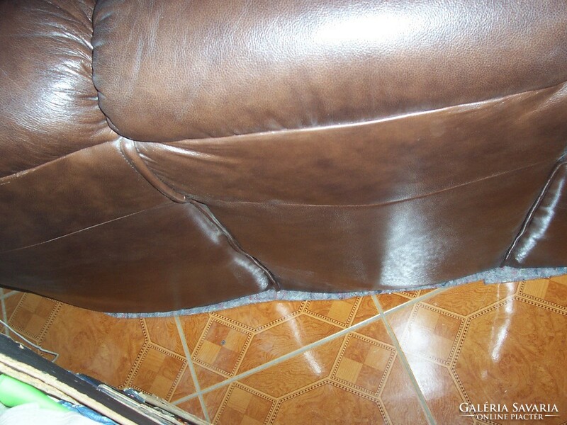 Leather sofa, seating set