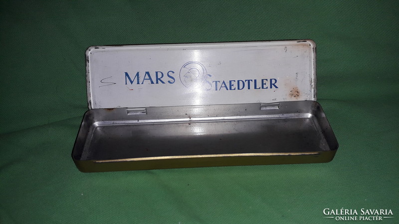 VINTAGE MARS STAEDTLER fém ceruzás gyűjtő doboz 18 x 5,5 X 3 cm a képek szerint