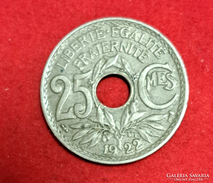 1922. 25 Centimes France (819)