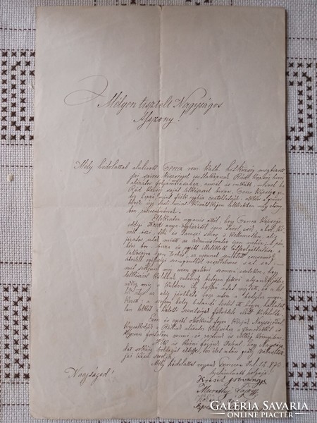 1873. Application of Genczi rk.Hitközség, to maintain its own pastor