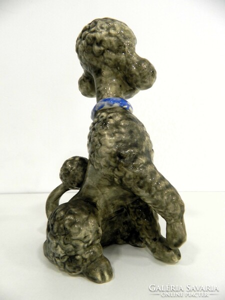 Large retro porcelain dog figurine / ornament (poodle)