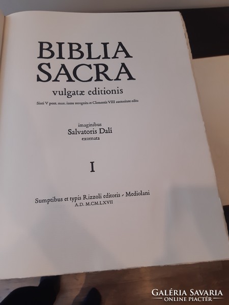 Biblia Sacra Vulgatae Editionis "Luxus" Exemplar numerus 464 Imaginibus: Salvador Dali