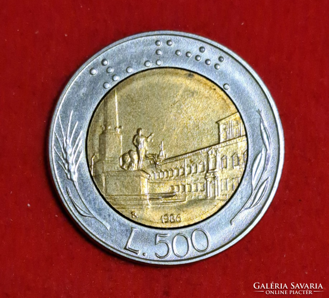 Italy 500 lira bimetal (1005)