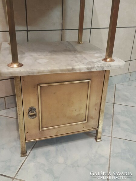 Copper bedside table
