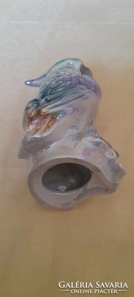 Table lamp porcelain shade 02. Parrot iridescent aroma perfume vaporizing lamp shade 21cm