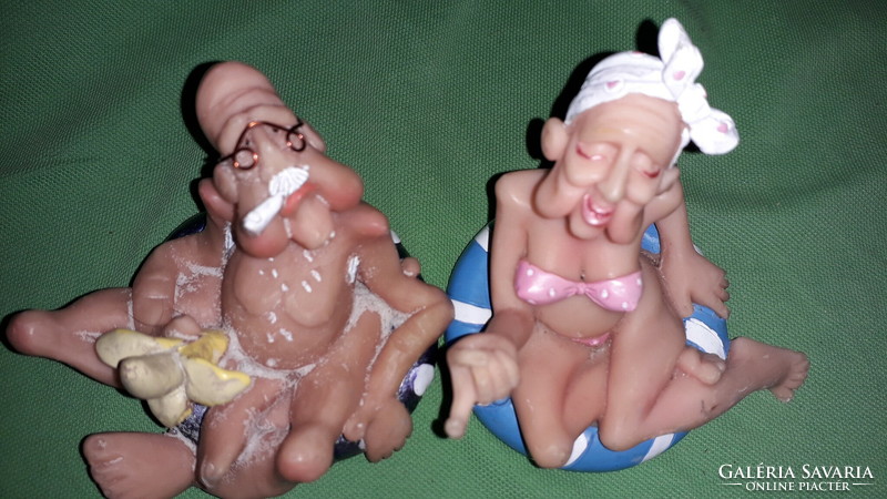 Quirky funny ambiguous sexy biscuit guy daddy and granny figures together 12 x 14cm according to pictures