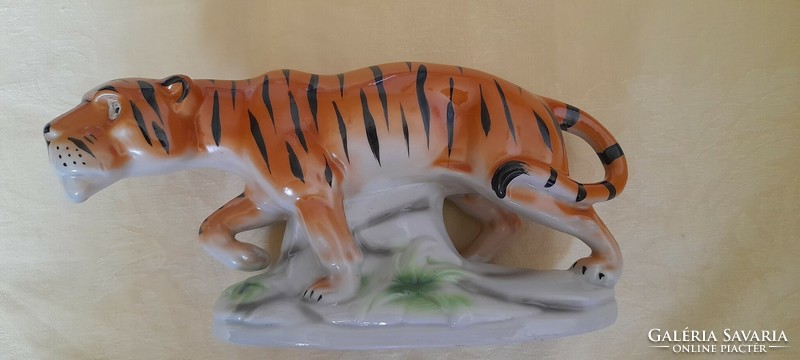 Asztali lámpatest porcelán búra 03. tigris aroma parfüm párologtató lámpa búra 23x11x8cm EZH sérült