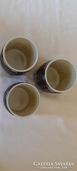 Cup roller cup Városlód Városlód ceramics retro 2 pcs in one 13x7.5cm