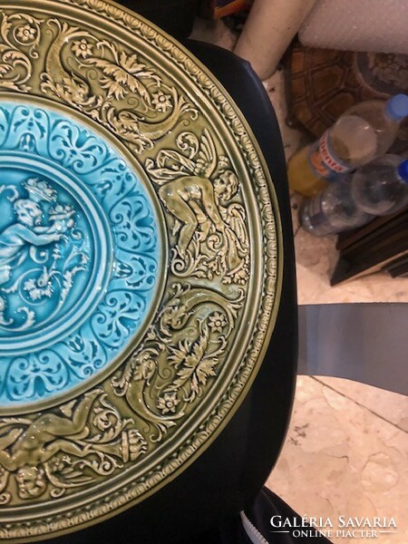 Schütz Cilli kerámia fali tányérja, 44 cm-es nagyságú szépség.