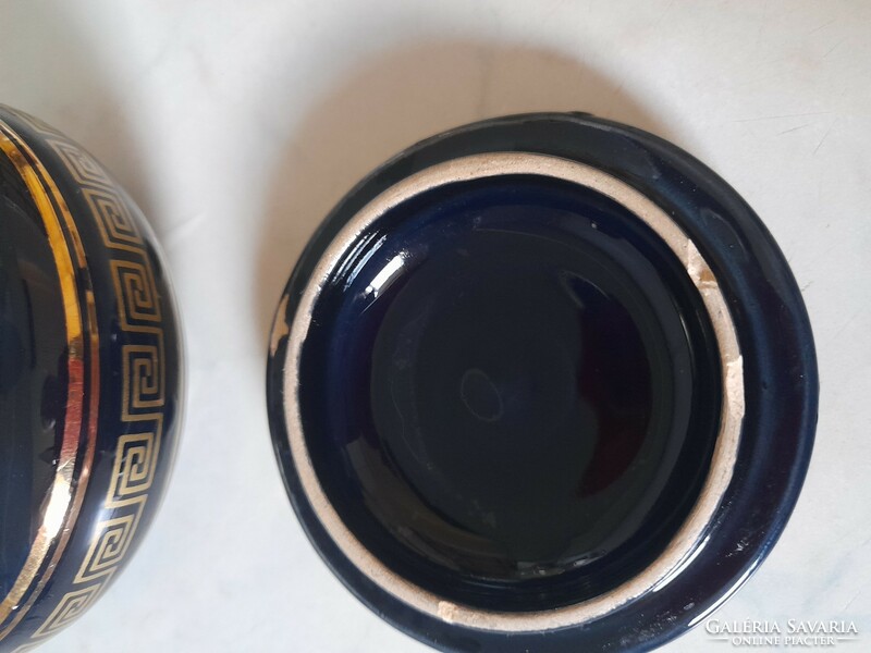 Dakas ceramic Greek porcelain painted with 24 carat gold