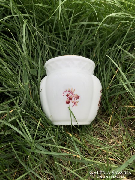Zsolnay flower patterned small vase