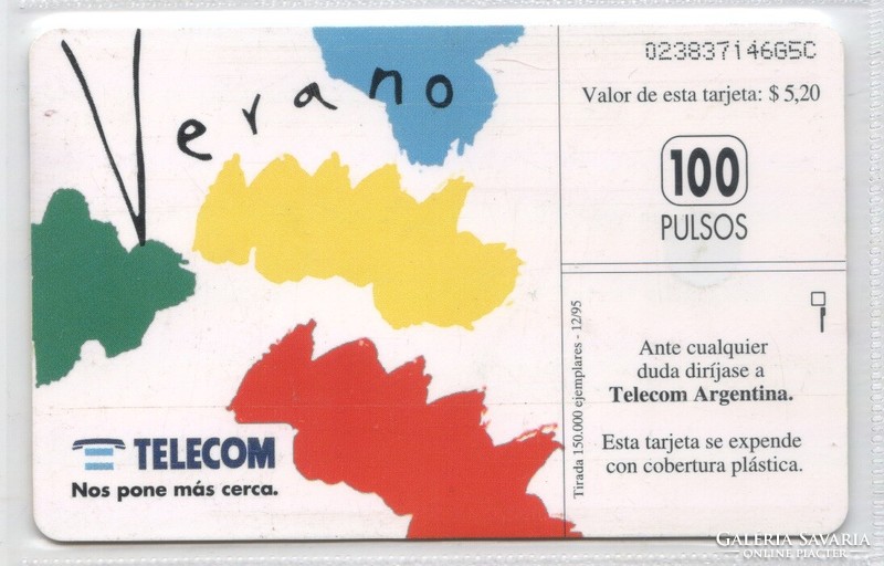 Foreign phone card 0505 Argentina 1995