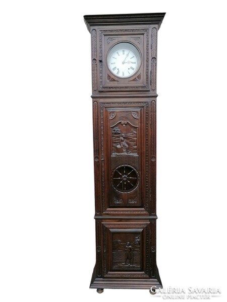 Antique Breton style standing clock