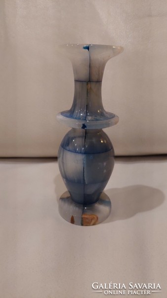 Colored stone vase