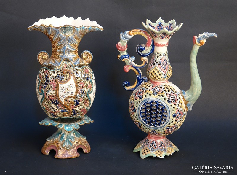 Fischer openwork porcelain vase
