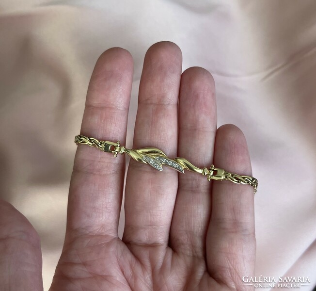 Elegant gold bracelet 14 k