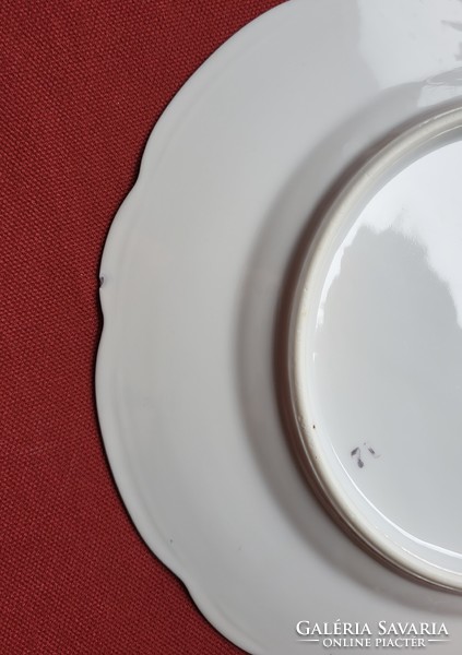 MZ Moritz Zdekauer Altrohlau CMR csehszlovák porcelán tányér kistányér süteményes nefelejts mintával