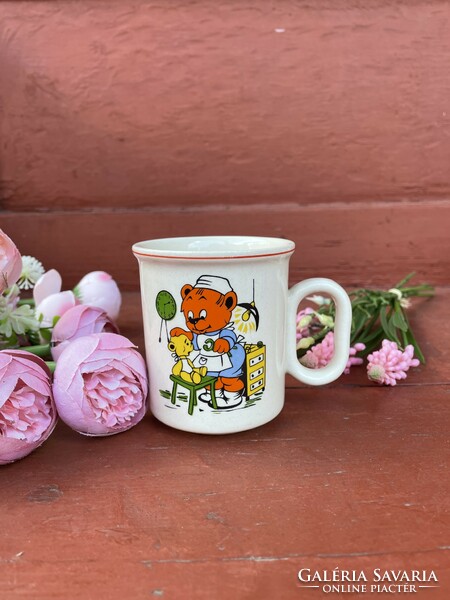 Retro doctor dentist doctor teddy bear fairy tale figurine mug nostalgia piece heirloom villager