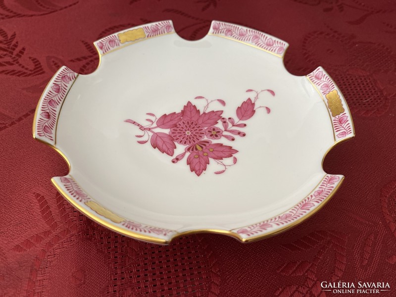 Herend red appony pattern ashtray