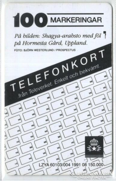 Külföldi telefonkártya 0508 Svéd    1991