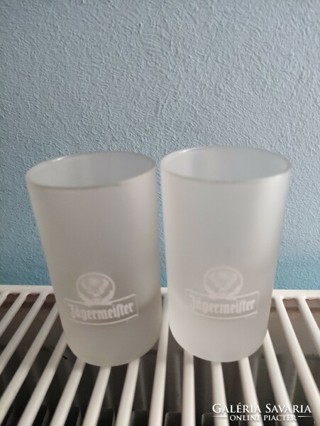Jägermester short glass for 2 together.