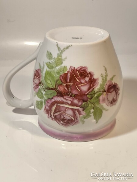 Zsolnay rose cup 13cm high