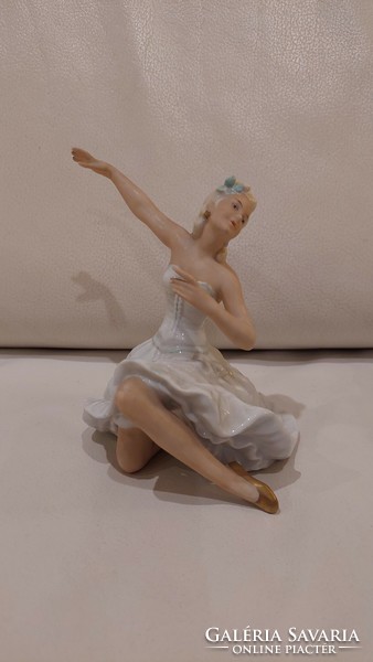 Unterweißbach, Unterweissbach porcelán balettos lány figura, szobor