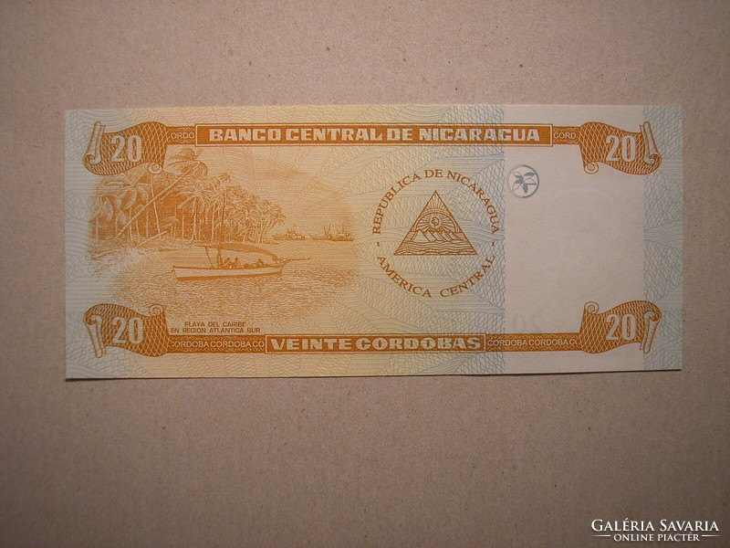Nicaragua - 20 Cordobas 2006 UNC