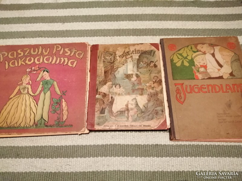 3 old storybooks, early 1900s