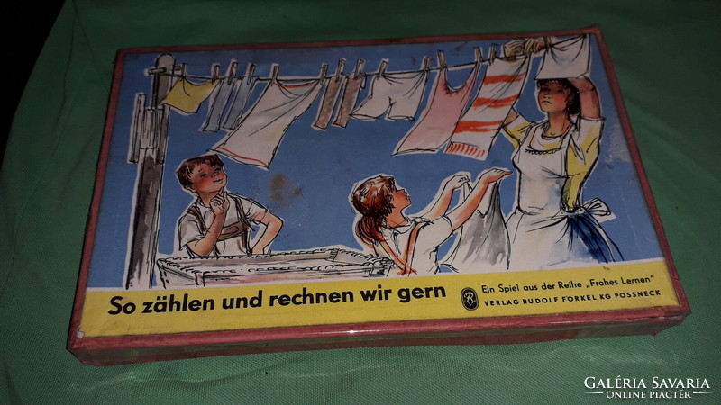 1960. Mi így szeretünk számolni! DDR NDK német szám memória játék világszinten RITKA a képek szerint