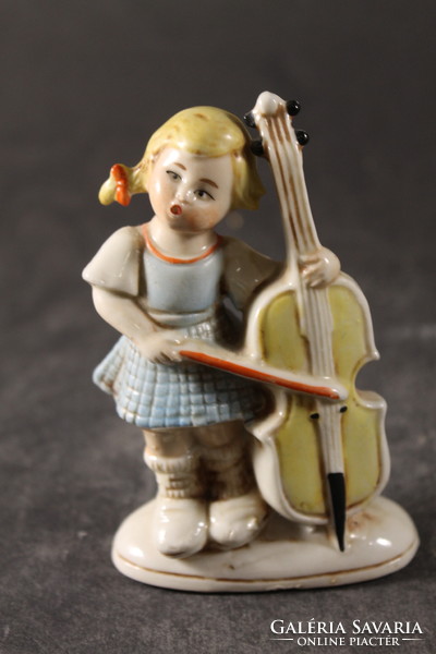 German porcelain musician girl 619