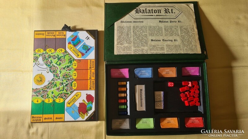 Balaton rt. - Retro board game from the mid-80s