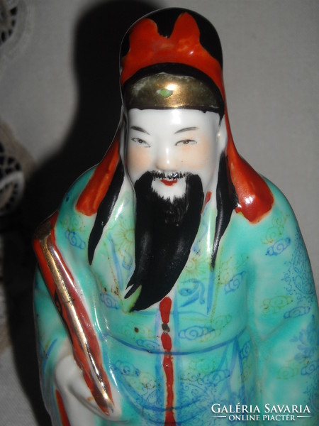 Kínai bölcset ábrázoló szobor,20cm