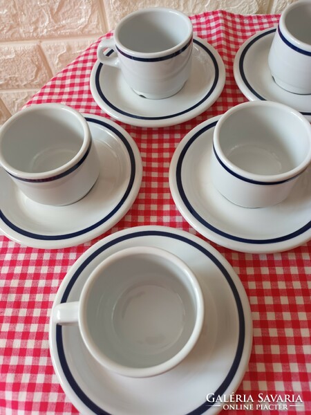 Alföldi blue striped coffee set
